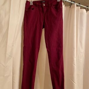 Maroon jeans